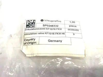 New | in-Stock SCHEUGENPFLUG CIRCULATION VALVE KF10/16 FKM H6 Valves/Fittings | Maverick Industrial Sales #1113391