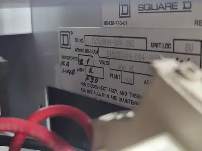 USED SQUARE D MODEL 6
