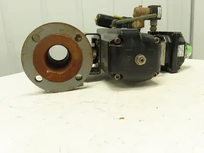 Flowserve B125C10 Automax Pneumatic Actuator 3" Flanged Ball Valve 120V Solenoid