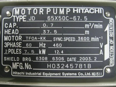 NEW Hitachi JD 65X50C-67.5
