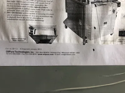 Oilpure Technologies AST-50 Portable Oil Recycling Machine