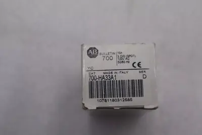 LOT OF 2 NEW OPEN BOX AB ALLEN BRADLEY 700-HA33A1 RELAY STOCK K-3395