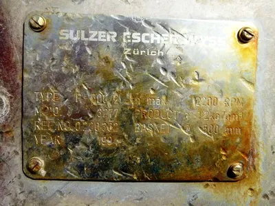 (2) Escher-Wyss P-500/2 XP pusher centrifuges, 316SS.