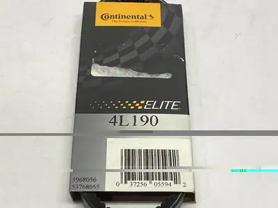 NEW CONTINENTAL ELITE COGGED V-BELT 19" OUTSIDE LG 1/2" TOP WD 0.313" THICK