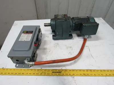 Sew Eurodrive  R57DT80K4 80:1 .75Hp 230/460YV 30mm Shaft 2240# Inline Gear Motor