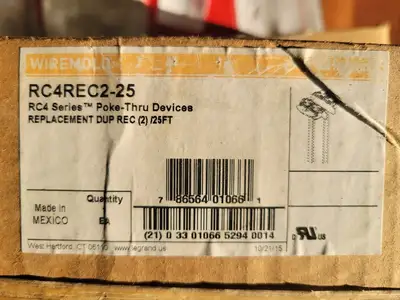 NEW WIREMOLD RC4REC2-25