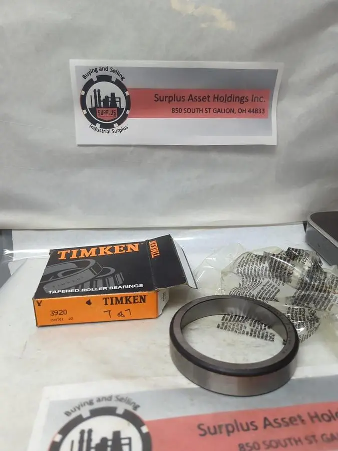 New | in-Stock TIMKEN 3920 Bearings | Surplus Asset Holdings #1193099