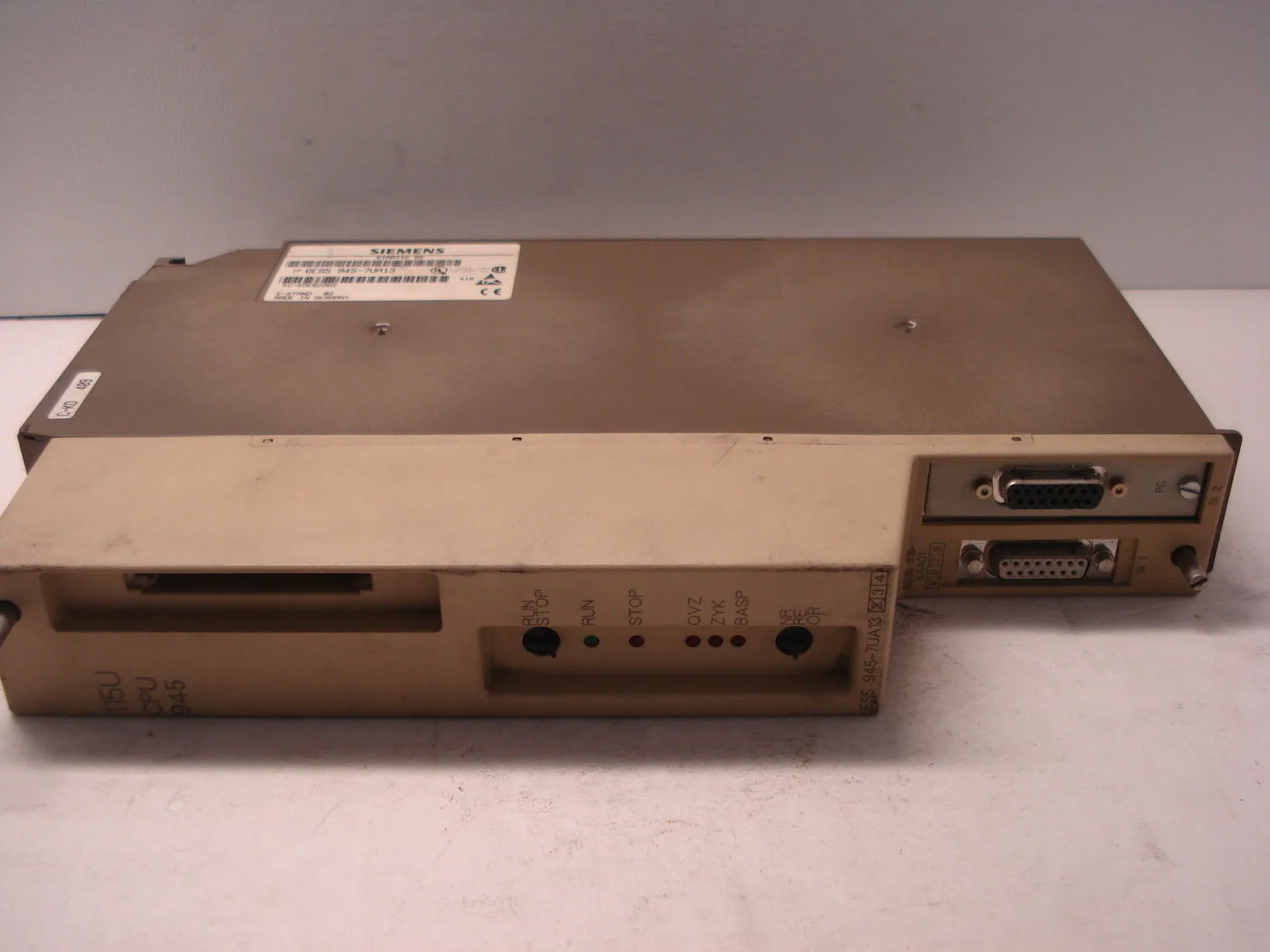 USED SIEMENS 6ES5-945-7UA13 CPU MODULE 945 FOR S5-115V 256K