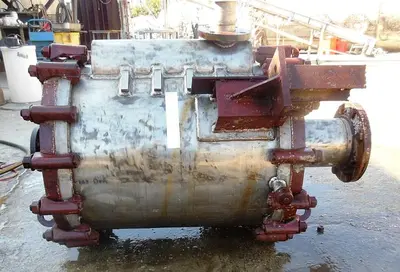 Heat Exchanger, Spiral, 90 SF, American Heat Reclaiming, S/st, 75 PSI, #S742581