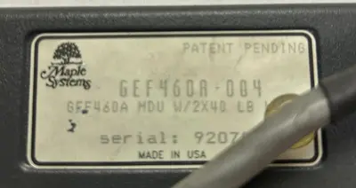 Used MAPLE SYSTEMS GEF460A-004 Automation Control (HMI) Ohio US | Surplus Asset Holdings #1241842