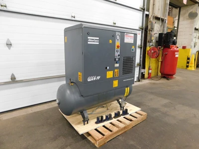 Used Atlas Copco GX4FFCSA/UL Tank Mounted Air Compressors Ohio US | Equipment Recovery Corp. #1331437
