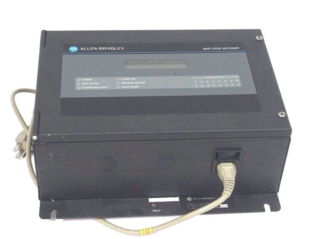 USED ALLEN BRADLEY 2755-DS1A-B1-R1 BAR CODE DECODER SER. B, REV. F