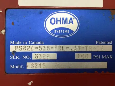 USED OHMA PS824-538-FBL-34-TR-16
