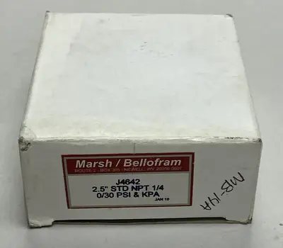 New | in-Stock MARSH / BELLOFRAM J4642 Universal Pressure Meters | Surplus Asset Holdings #1216803