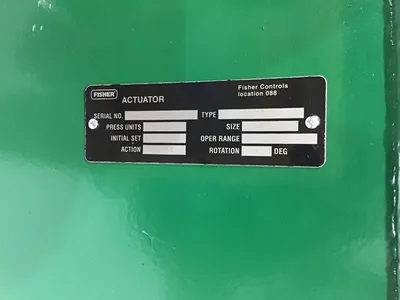 Fisher 1077 Manual Handwheel Actuator 6KE Valve Control Industrial