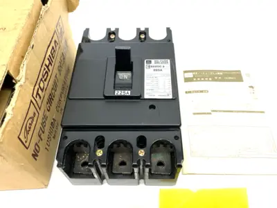 USED TOSHIBA NO-FUSE CIRCUIT BREAKER 3-POLE 225A