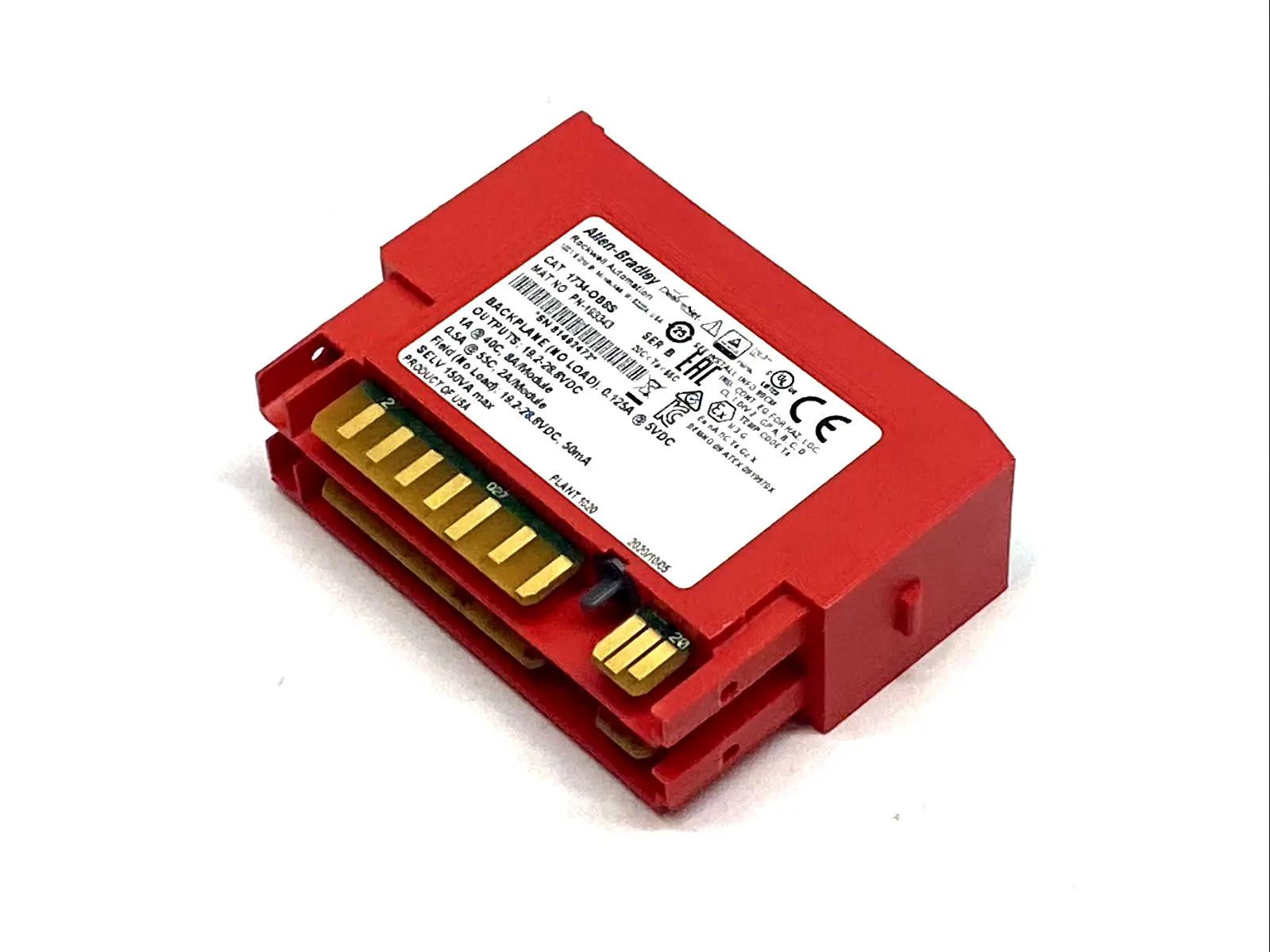 USED ALLEN-BRADLEY POINT GUARD I/O 8PT 24VDC SAFETY OUTPUT MODULE
