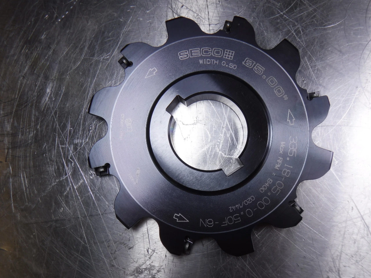 Seco 5" Slot Milling Cutter 1.50" Arbor 335.18-05.00-0.50F-6N (LOC1041B)