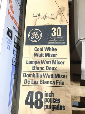 GE Fluorescent Lamps Cool White 48″In 1220mm 34Watts (Lot of 10)