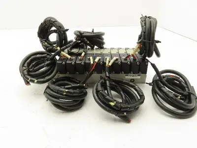 Koganei A113-4E2-13 Pneumatic Solenoid Valve 10-Station Manifold 24V