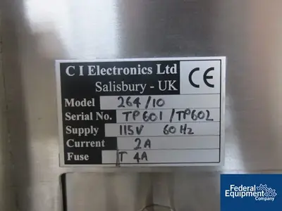 USED CI Electronics CI ELECTRONICS SADE P4 CHECKWEIGHER, MODEL 264/10