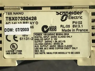 USED TELEMECANIQUE TSX07332428 TSX NANO