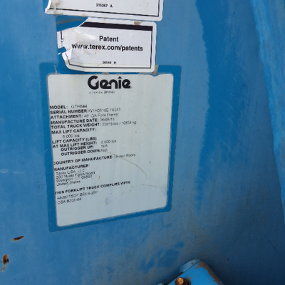 USED 2016 Genie GTH-844