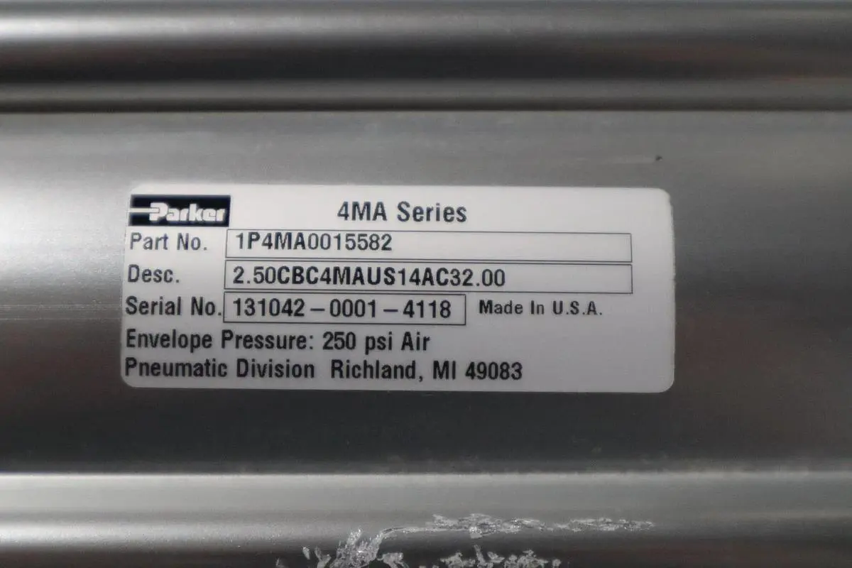 PARKER 1P4MA0015582 4MA SERIES TIE ROD PNEUMATIC CYLINDER STOCK H1897