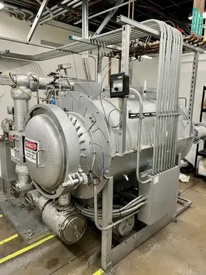 17-21/64" x 17-21/64" x 35-7/16" Tokai Konestsu #D-Wax-Kiln, ceramic degreasing vacuum sintering de-waxing furnace / kiln, 30 kW, 1292°F, panel heater, 2005