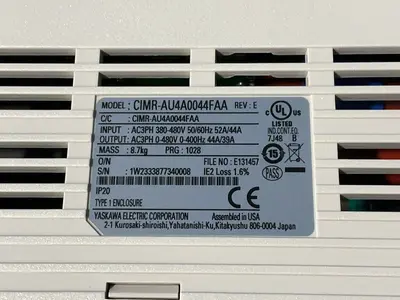USED YASKAWA CIMRAU4A0044FAA