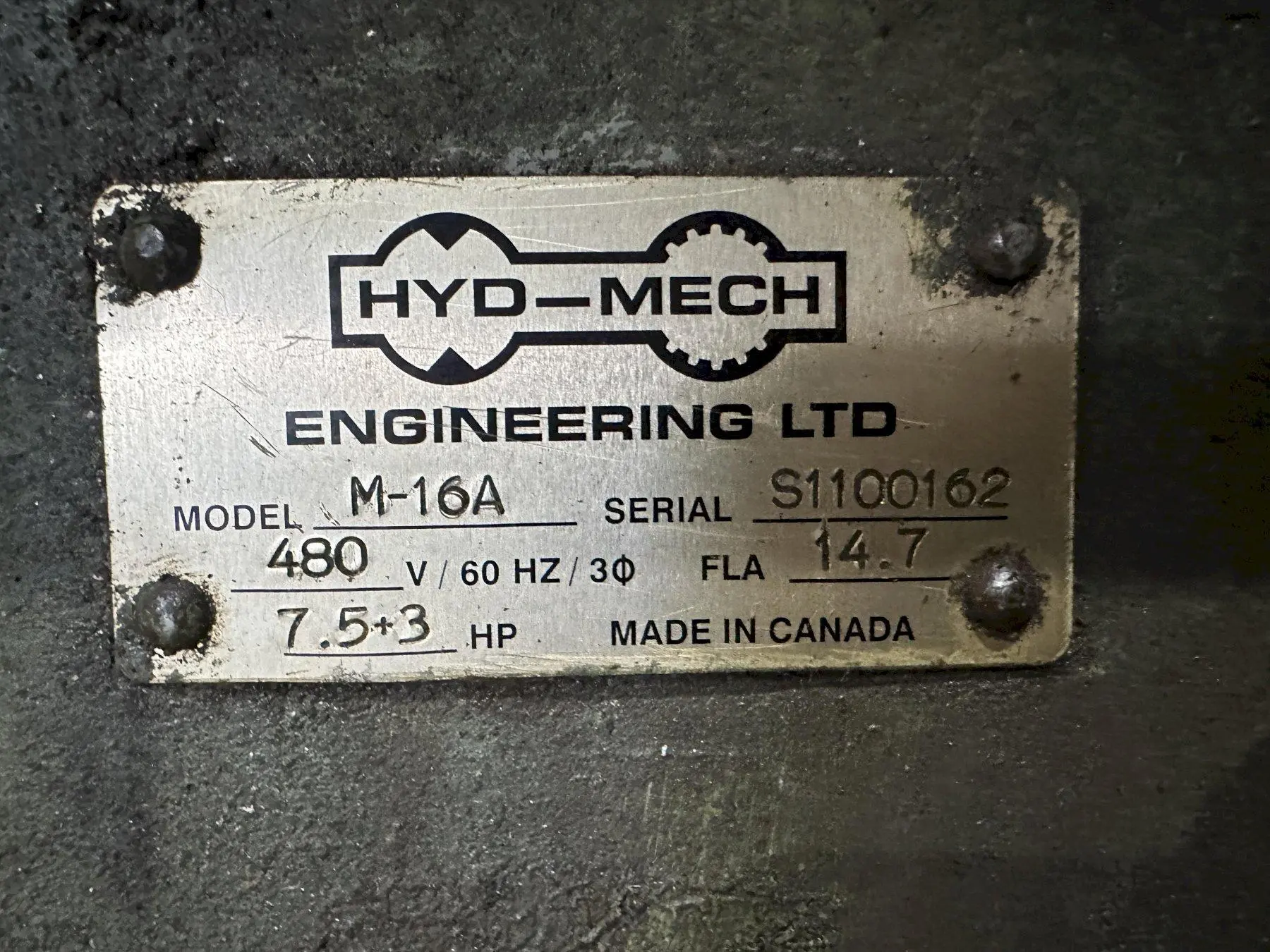 USED HYD-MECH M-16A