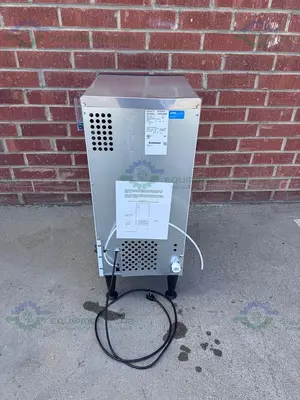 USED SCOTSMAN UF1415A-1A UNDERCOUNTER AIR-COOLED FLAKE ICE MAKER W/ BIN