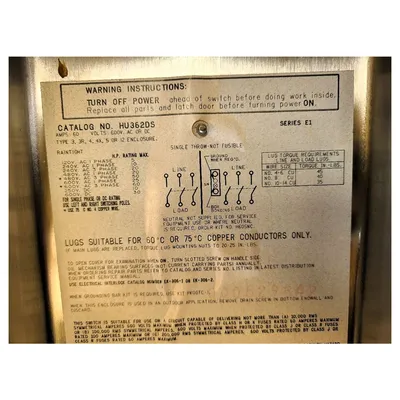 USED SQUARE D CO. HU362DS
