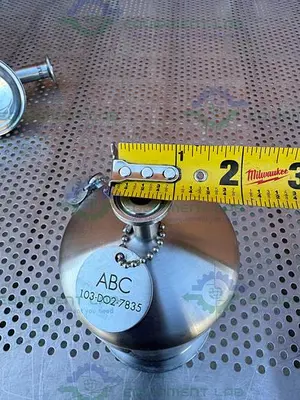 USED MILLIPORE 1R X 5"  STAINLESS STEEL CARTRIDGE FILTER HOUSING 150 PSIG/FV