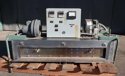 SPC9223  Shrink Tunnel OAL Associates electric shrink tunnel model FIRO/P-1MDS-4/6/36-3L3L, 4"w x 6"h work opening