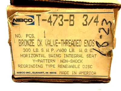 New | in-Stock Nibco T-473-B Pump & Valve Parts Michigan US | Maverick Industrial Sales #1463002