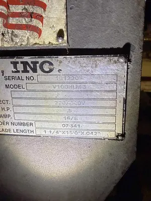 USED 2007 HEM SAW V100HLM-3 SEMI-AUTOMATIC VERTICAL BANDSAW