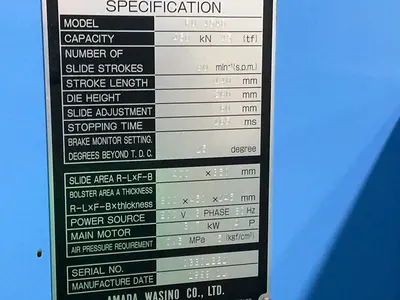 Used WASINO ENGINEERING PUX45AD Straight Side Presses Ohio US | HGR 24 #1326223