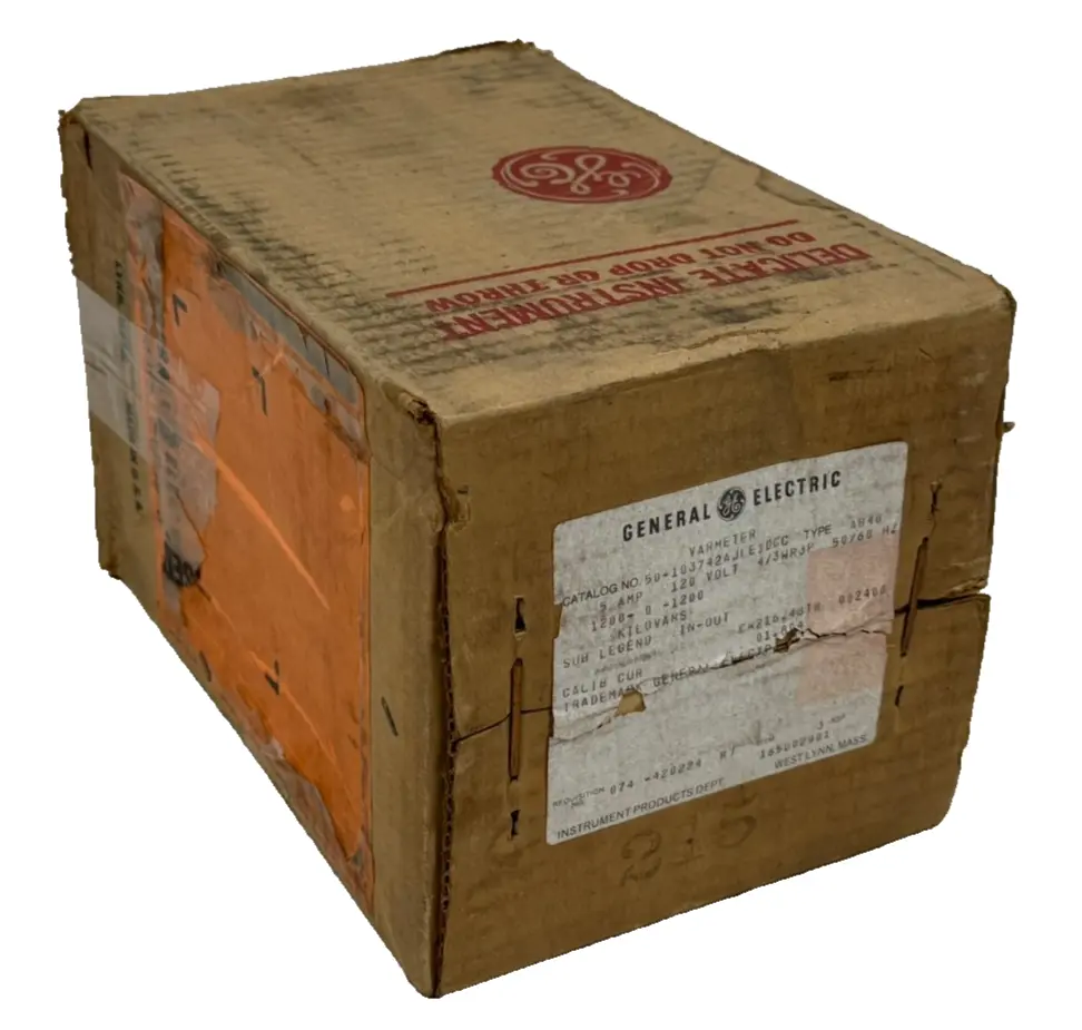 NEW GENERAL ELECTRIC 50-103742AJLE1DCC VARMETER AB40 1200-0-1200