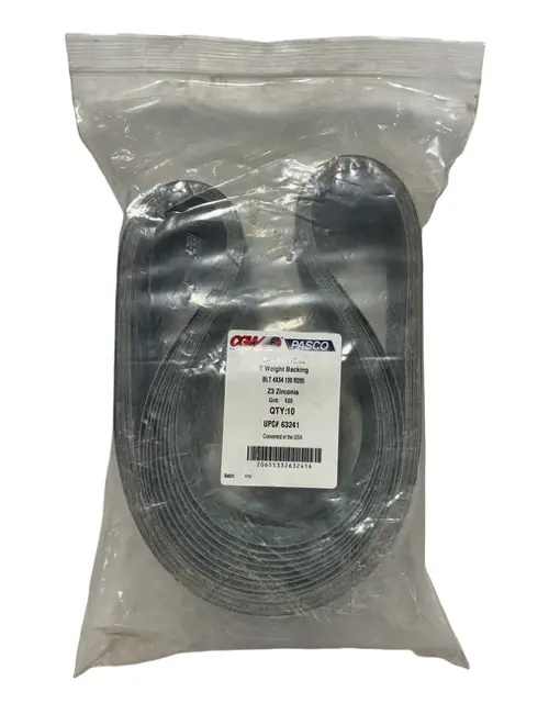 CGW 4" x 54" Backstand Sanding Belts R205 120 Grit Zirconia 10 Pack