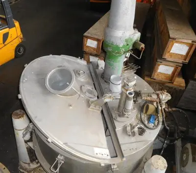 Alfa-Laval PAZ 1250C perforate basket centrifuge, 316SS.