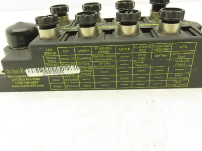 Turck CDN-IOM-88-0036 Bus Stop Device Net 8 In/8 Out Station 11-26VDC Input
