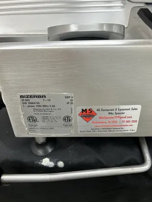 Bizerba GSP H Manual Deli Slicer 2013 Fully Refurbished