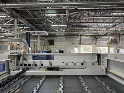 Used 2021 HOMAG "SAWTEQ B-400 PROFILINE" Single-Line Beam Saws Texas US | MachineryMax #1488388