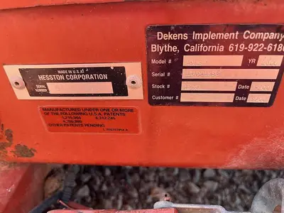 USED HESSTON BA49