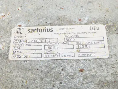 Sartorius CAPP1U-100EE-LU Digital Scale 18x18" Base Only No Display 100lbs