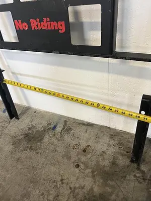 Forklift Load Backrest Guard 31" L x 2.5" W x 32 5/8" H