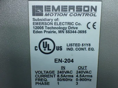 Used EMERSON EN20400000 Servo Drives Ohio US | HGR 24 #878489