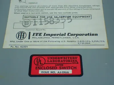 USED ITE IMPERIAL JU322