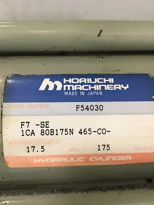 USED HORIUCHI MACHINERY F7-SE 1CA 80B175N 465-CO